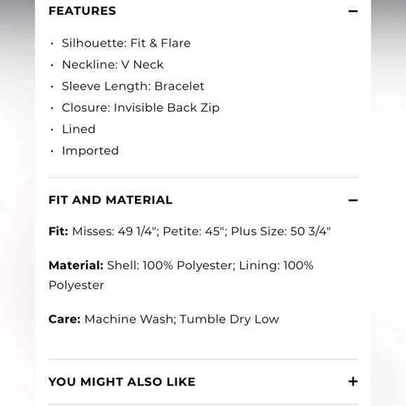 Talbots Crepe Fit & Flare Burgandy Floral Midi Dress Sz 4P NWT - Picture 8 of 9